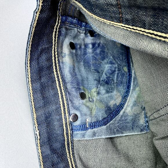 Levi's Jeans Size 32x26 Vintage Skinny 582 Blue Dark Wash Mid Rise Ankle Zip - Picture 10 of 16